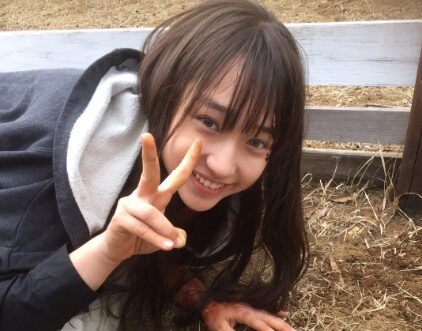 仮面ライダーアマゾンズの撮影現場での白本彩奈