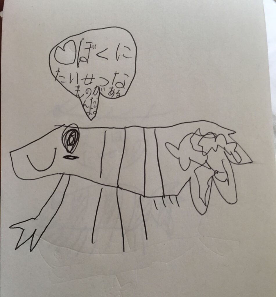 斉藤ちはるが幼少期に描いた絵