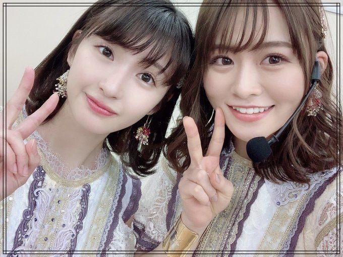 山崎怜奈 井上小百合 ツーショット