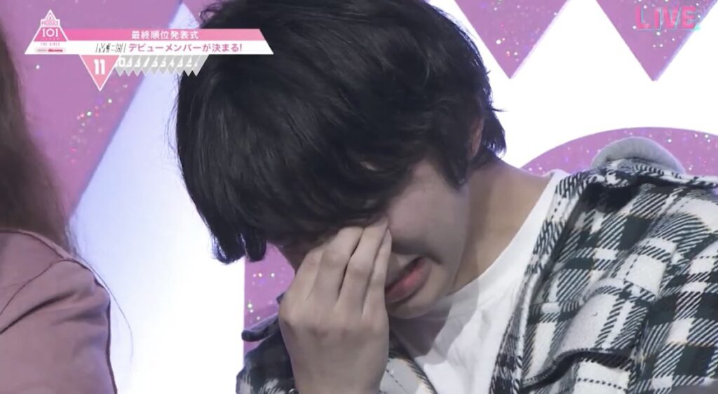 加藤心 弟 PRODUCE 101 JAPAN 家族席で号泣