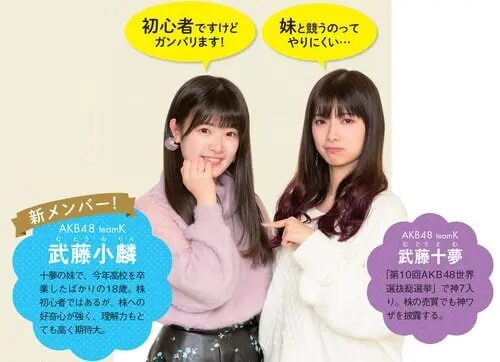 武藤小麟 武藤十夢 姉妹AKB